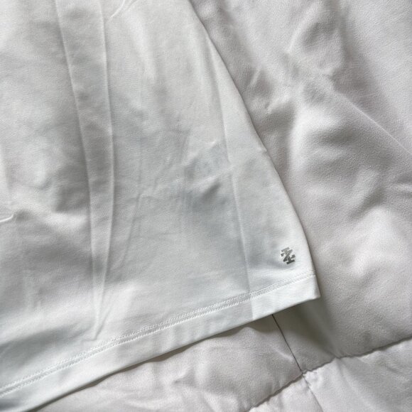 Izod Polo Short Sleeve Top T Shirt Tee Womens Size XXL White Blue Golf Collared - Picture 2 of 8